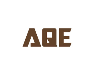 AQE logo design vector template