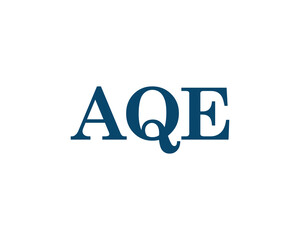 AQE logo design vector template