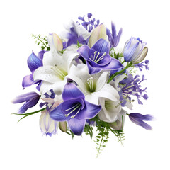 Flower - Violet. Bellflower: Unwavering love