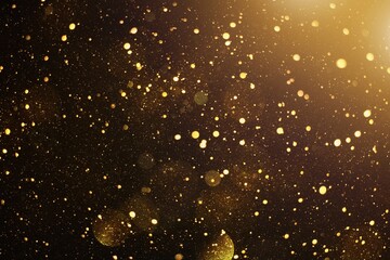 Abstract golden glittering background with star dust effect