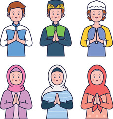 vector image of the Islamic holiday Eid al-Fitr or Eid al-Adha