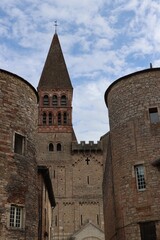 Obraz premium Saint Philibert church in Tournus, France 