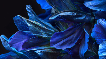 close-up shots of Lobelia, employing cinematic framing to showcase the intricate details of its petals.