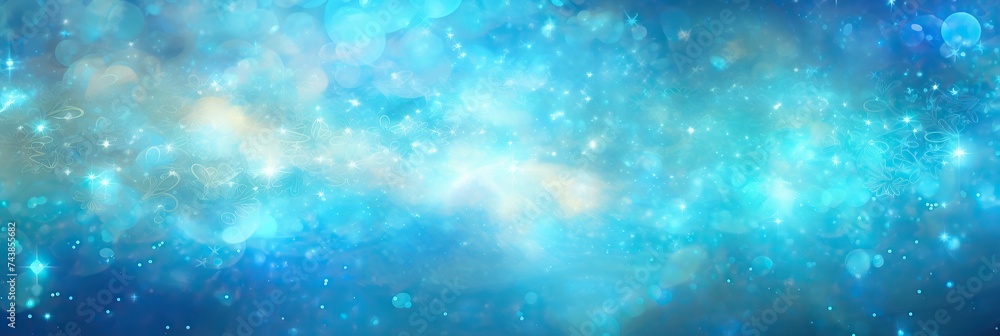 Poster A mesmerizing view of a deep blue sky adorned with a myriad of twinkling stars, creating a breathtaking celestial masterpiece