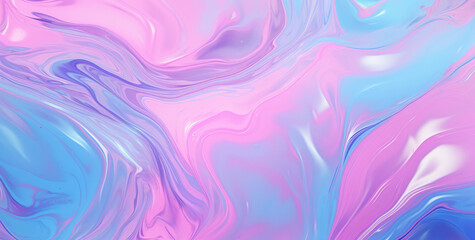 light violet, pink, blue color stripes - psychedelic holographic background. Beautiful soft abstract holographic background illustration texture pattern. - obrazy, fototapety, plakaty