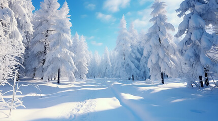 winter landscape with snow,winter mountain landscape,snow covered trees