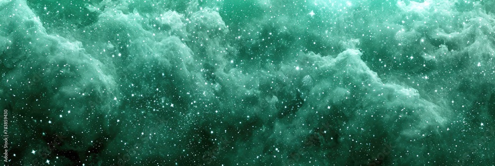 Leinwandbilder a mesmerizing image featuring a striking contrast of green and black hues, with an abundance of shim