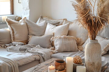 Cozy and stylish living room interior
