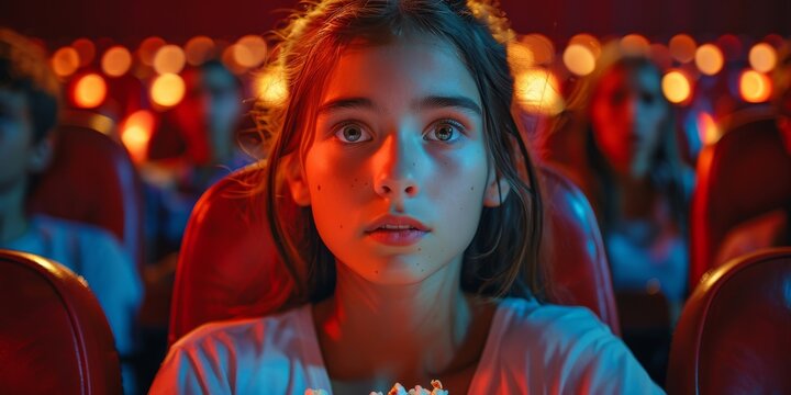 A fiery woman gazes confidently at the camera, her red attire illuminated by the warm glow of a single candle, capturing the essence of human beauty and strength in this captivating indoor portrait