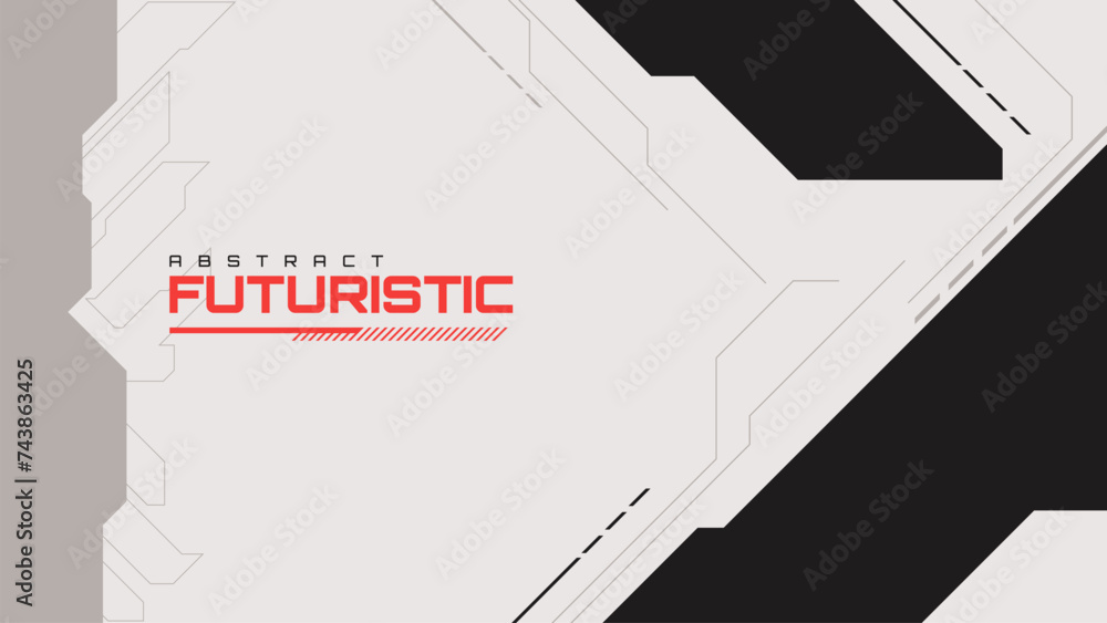 Fototapete modern abstract futuristic background with cyberpunk style design