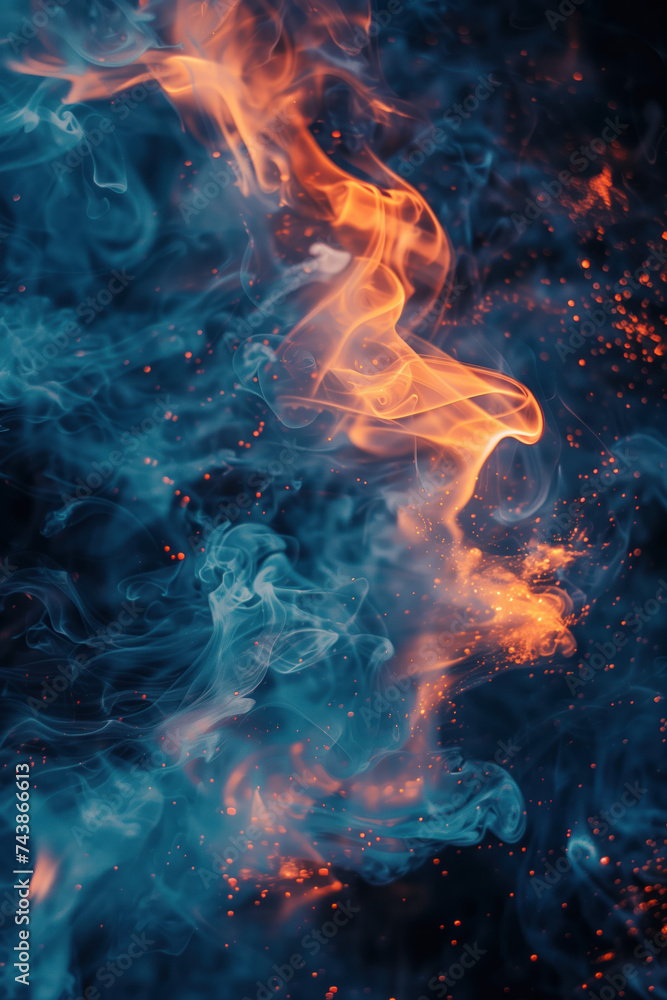 Poster background with smoke and light. a slide background for showcasing digital content. background image