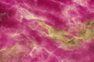 Obraz na płótnie Canvas Abstract Cosmic Nebula Texture in Pink and Yellow Hues, Ethereal Space Background for Design and Creativity