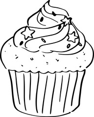 Sketch Chocolate Cupcake