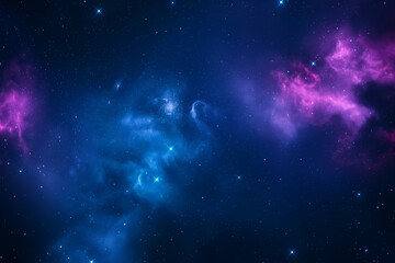 Enigmatic Nebulae and Twinkling Stars in a Vibrant Cosmic Landscape