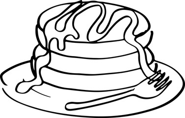 Sketch Chocolate Pancake