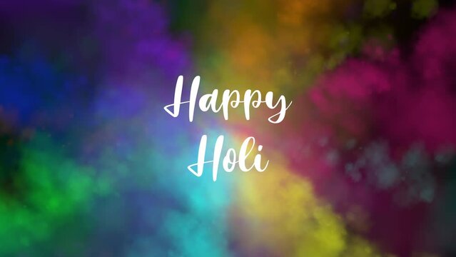 Happy Holi Animation loop