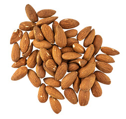 almonds nuts, graphic element isolated on a transparent background