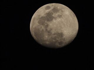 Full Moon in the dark sky