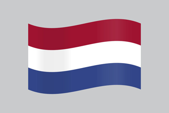 netherlands flag in vector design