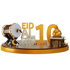 Eid Al-Fitr Days Left Counting