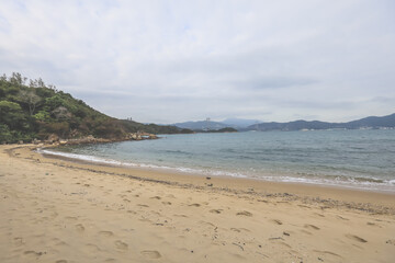 a beach of the Fa Peng beach, hk Feb 17 2024