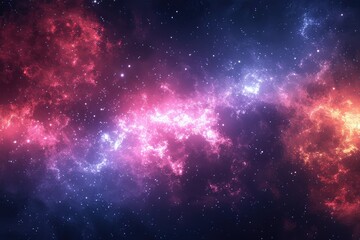 Fototapeta premium Colorful Space Filled With Stars