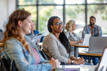 Team Members Enjoying a Workshop