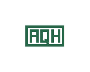 AQH logo design vector template