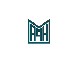 AQH logo design vector template