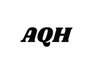 AQH logo design vector template