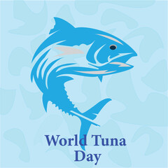 This is simple and vector Tuna day background and it is editable. 