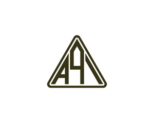 AQI logo design vector template