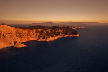 Coast of Greece. View from above porto katsiki.