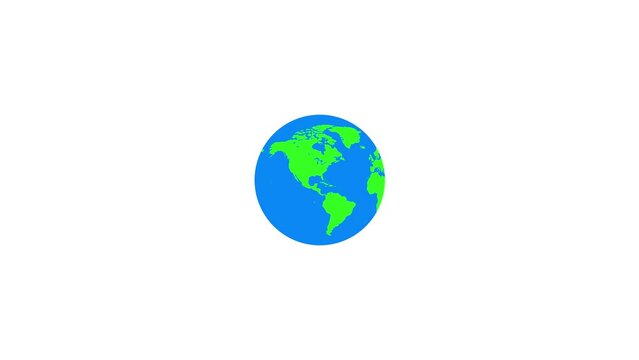 earth , animated earth rotating looping 4k