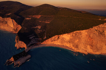 Coast of Greece. View from above porto katsiki.