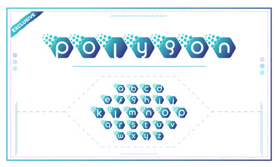 Polygon Letter Logo Template. Hexagon Letter Logo Vector.
Minimal stylish hexagon shape typographic symbol or Icon Creative design element.
Modern abstract digital alphabet font set.