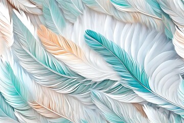 feathers seamless background