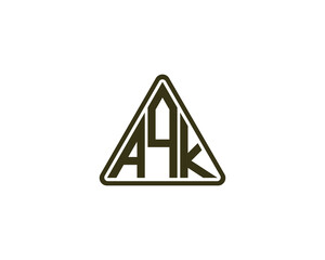 AQK logo design vector template