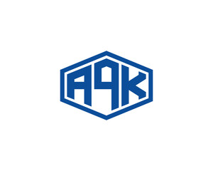AQK logo design vector template