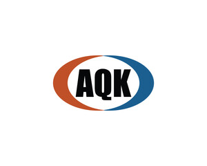 AQK logo design vector template