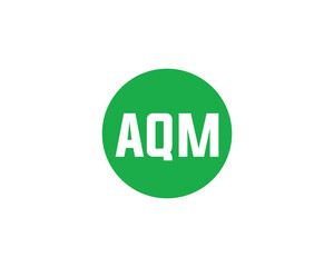 AQM logo design vector template
