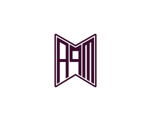 AQM logo design vector template