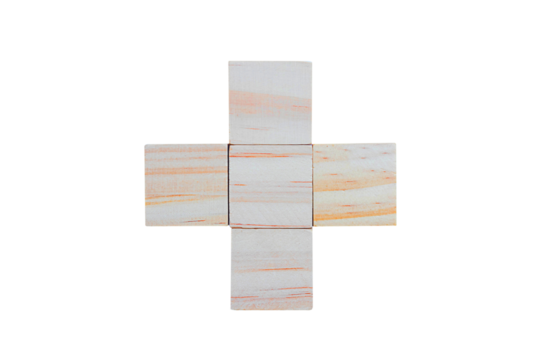 Wooden geometric shapes cube for conceptual design. Education game. isolated on a white background.PNG