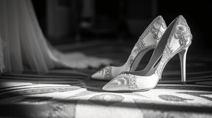 Brides shoes bw.