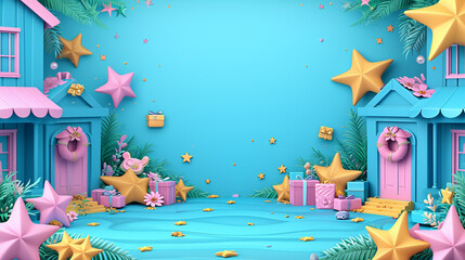 christmas tree and gifts