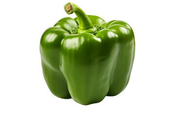 Green Peppers. The vibrant green peppers are arranged neatly showcasing their fresh and crisp appearance. On PNG Transparent Clear Background.
