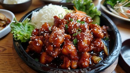 Korean food - teriyaki chicken