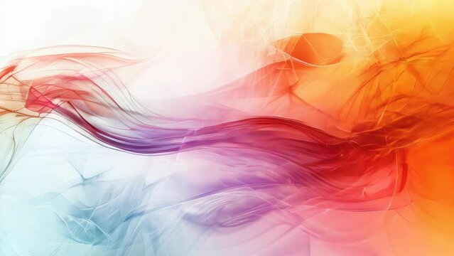 abstract background with red and blue smoke waves, vector illustration.