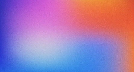 Blue orange purple grainy gradient vertical background retro noise texture abstract design
