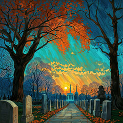 cemetery in the park - Arlington National Cemetery ,Arlington, VA USA